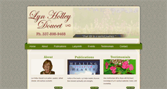 Desktop Screenshot of lynholleydoucet.com